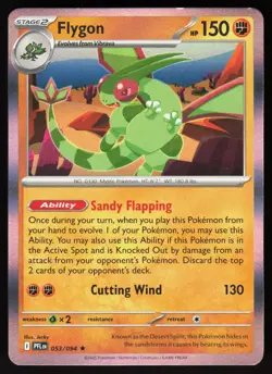 Flygon 053/094 Rare Phantasmal Flames Pokemon Holo Near Mint - Image 1