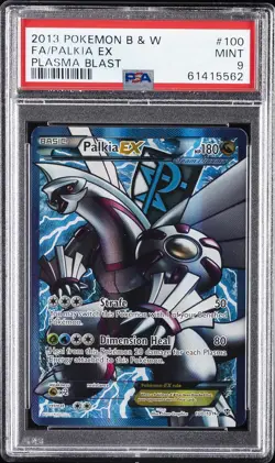 2013 POKEMON BLACK & WHITE PLASMA BLAST #100 FULL ART/PALKIA EX PSA 9 - Image 1
