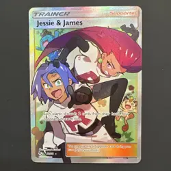 Pokemon Hidden Fates Jessie and James Full Art Trainer Supporter 68/68 🔥MINT!!! - Image 1