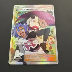Pokemon Hidden Fates Jessie and James Full Art Trainer Supporter 68/68 🔥MINT!!! - Image 2