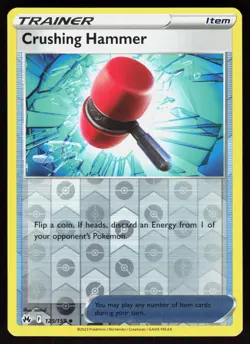 Crushing Hammer 125/159 Uncommon Crown Zenith Pokemon Reverse Holo LP - Image 1