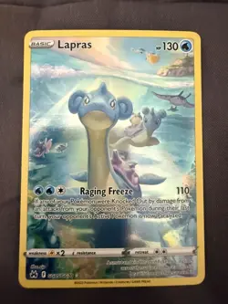 Pokemon TCG Lapras GG05/GG70 Crown Zenith Galarian Gallery Ultra Rare Holo 130HP - Image 1