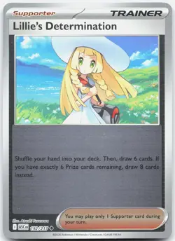 Lillie's Determination 192/217 Ascended Heroes Pokemon Reverse Holo NM/M - Image 1