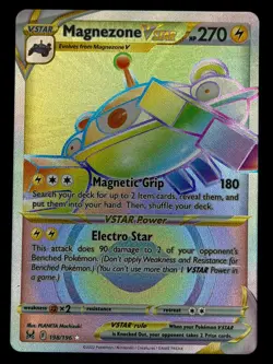 Magnezone VSTAR 198/196 Rainbow Rare Lost Origin Pokemon Near Mint - Image 1