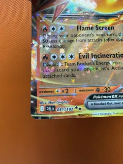 Team Rockets Moltres ex 031/182 Destined Rivals Pokemon TCG NM 1913 - Image 4
