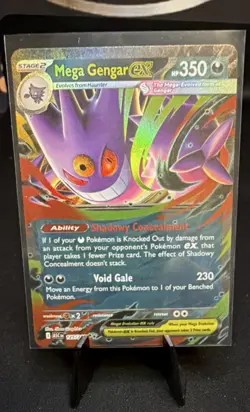Pokemon Mega Gengar ex 056/094 Me02 Phantasmal Flames Double Rare Holo 350 HP - Image 1