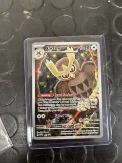Noctowl SVP141 Promo Pokemon Center Stamped Pokemon TCG NM/M - Image 1