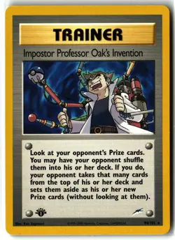 Impostor Professor Oak's Invention 94/105 1st Edition Neo Destiny Pokemon NM/LP - Image 1