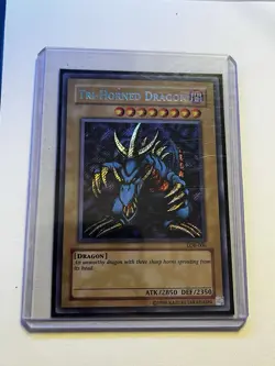Yu-Gi-Oh! Tri-Horned Dragon Secret Rare LOB-000 Holo Unlimited Blue Eyes Set - Image 1