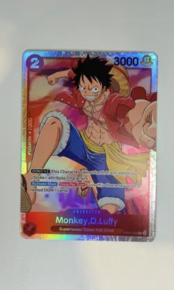 Monkey.D.Luffy OP01-024 - Foil - SR - ENGLISH - One Piece CCG: Romance Dawn - NM - Image 1
