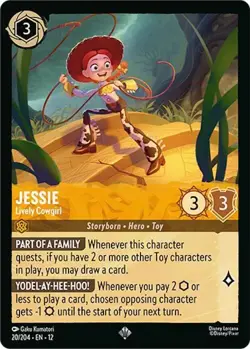 Jessie - Lively Cowgirl 20/204 Non-Foil Wilds Unknown Disney Lorcana - Image 1