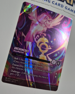 Disney Lorcana Enchanted Shimmering Skies Archimedes Electrified Owl NM Rare - Image 3