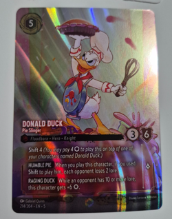 Disney Lorcana Shimmering Skies Enchanted Donald Duck Pie Slinger NM Rare - Image 2