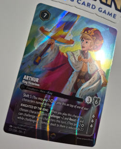 Disney Lorcana Shimmering Skies Enchanted Arthur King Victorious NM Rare - Image 3