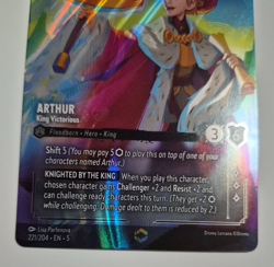 Disney Lorcana Shimmering Skies Enchanted Arthur King Victorious NM Rare - Image 5
