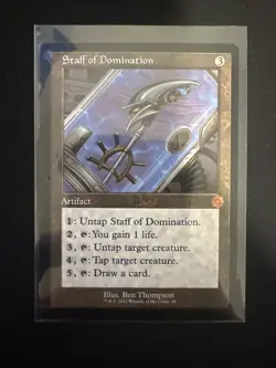 Staff of Domination - Retro Frame - Brother's War - MTG - NM/M - PubBrosBox002 - Image 1