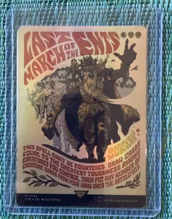 Last March of the Ents (Borderless Poster) -Foil Near Mint MTG Magic - Image 1
