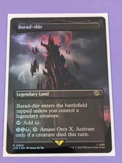 MTG: The Lord of the Rings: Barad-dur Borderless Foil #0340 Rare - NM - Image 1