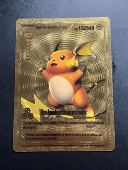 Super Fire-breathing Dragon #023 HP132540 Gold Foil Fan Art PROMO Card - Image 1