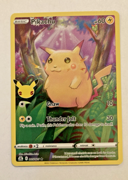 Pokemon TCG Celebrations Pikachu Holo Card 005/025 25th Anniversary - Image 1