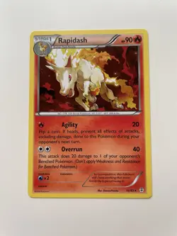 Rapidash 15/83 Non Holo XY Generations Pokemon Card Fire RARE 20th Anniversary - Image 2