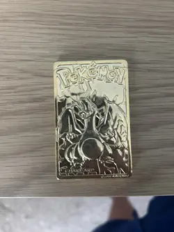 1999 Burger King Pokemon Charizard Nintendo 23K Gold Plated Trading Card - Image 1