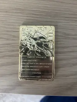 1999 Burger King Pokemon Charizard Nintendo 23K Gold Plated Trading Card - Image 2