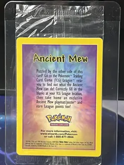 Ancient Mew SEALED Pokemon Vintage 2000 Movie Promo Holo Card - RARE Near Mint - Image 2