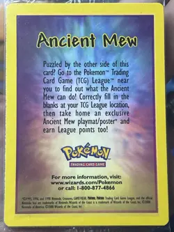 Ancient Mew SEALED Pokemon Vintage 2000 Movie Promo Holo Card - RARE Near Mint - Image 5
