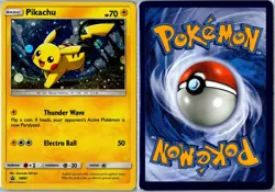 Pokemon Card - Pikachu - SM81 Sun & Moon Promo Holo Lightly Played - Image 3