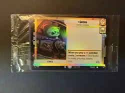 Star Wars Unlimited Grogu Leader Promo Foil sealed 2 card Mandalorian AMC pack - Image 1