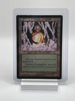 Crystal Vein MTG Mirage 1996 Rare Land - Image 1