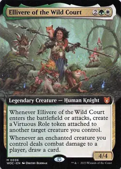 Ellivere of the Wild Court (Extended Art) Commander: Wilds of Eldraine Regular - Image 1