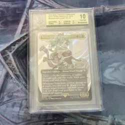 BGS 10 Terra, Herald Of Hope Borderless Surge Foil 0212 M, MTG Final Fantasy - Image 1