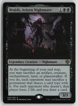 Braids, Arisen Nightmare LP Foil 84 Dominaria United MTG - Image 1