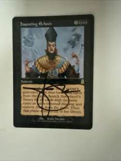 1x Signed Haunting Echoes mtg Odyssey FREE SHIPPING - Image 1