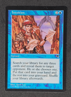 Intuition - Tempest - MTG - LP - Reserved List - Image 1