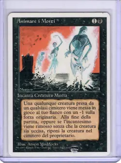 Animate Dead | Animare i Morti (Italian) 4th Edition MTG LP - Image 1