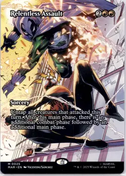 Relentless Assault - MAR #25 Spider-Man Miles Morales Magic: The Gathering NM - Image 1