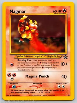 Magmar 44 Promo Wizards Black Star Promos Pokemon LP - Image 1