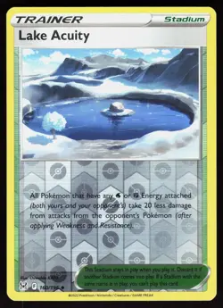Lake Acuity 160/196 Uncommon Lost Origin Pokemon Reverse Holo Lightly Played - Image 1