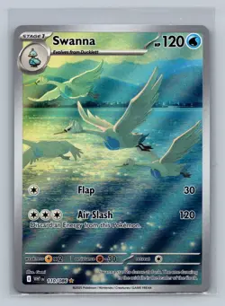 Swanna 110/086 Holo Illustration Rare White Flare Pokemon Holo Near Mint - Image 1