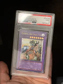 Elemental Hero Grand Neos STON-EN035 Ultimate Rare EURO Yugioh PSA 9 *521 - Image 3
