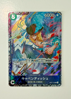 One Piece TCG JP Flagship Battle 2024 Top 8 Promo Cavendish EB01-012 (SEALED) - Image 1