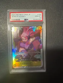 PSA 10 GEM MT Jewelry Bonney 2024 One Piece OP08 JP #105 - Image 1