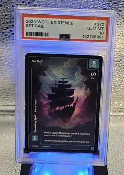 Wonders Of The First- Existence, Set Sail 370/401 Epic- PSA GEM MT- 10 - Image 1