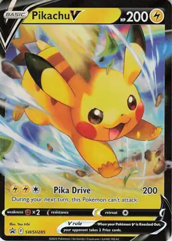 Pikachu V Holo Promo SWSH: Sword & Shield Promo Cards SWSH285 NM - Image 1