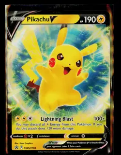 Pikachu V Holo Promo SWSH: Sword & Shield Promo Cards SWSH198 NM - Image 1