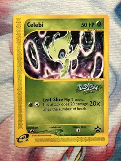 Celebi 50 Black Star Promo Pokemon 4 Ever e-Reader WOTC Pokemon Card LP+/NM- - Image 1