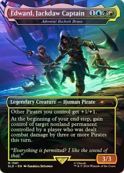 MTG Edward, Jackdaw Captain - Admiral Beckett Brass (Foil) Secret Lair Drop - Image 1